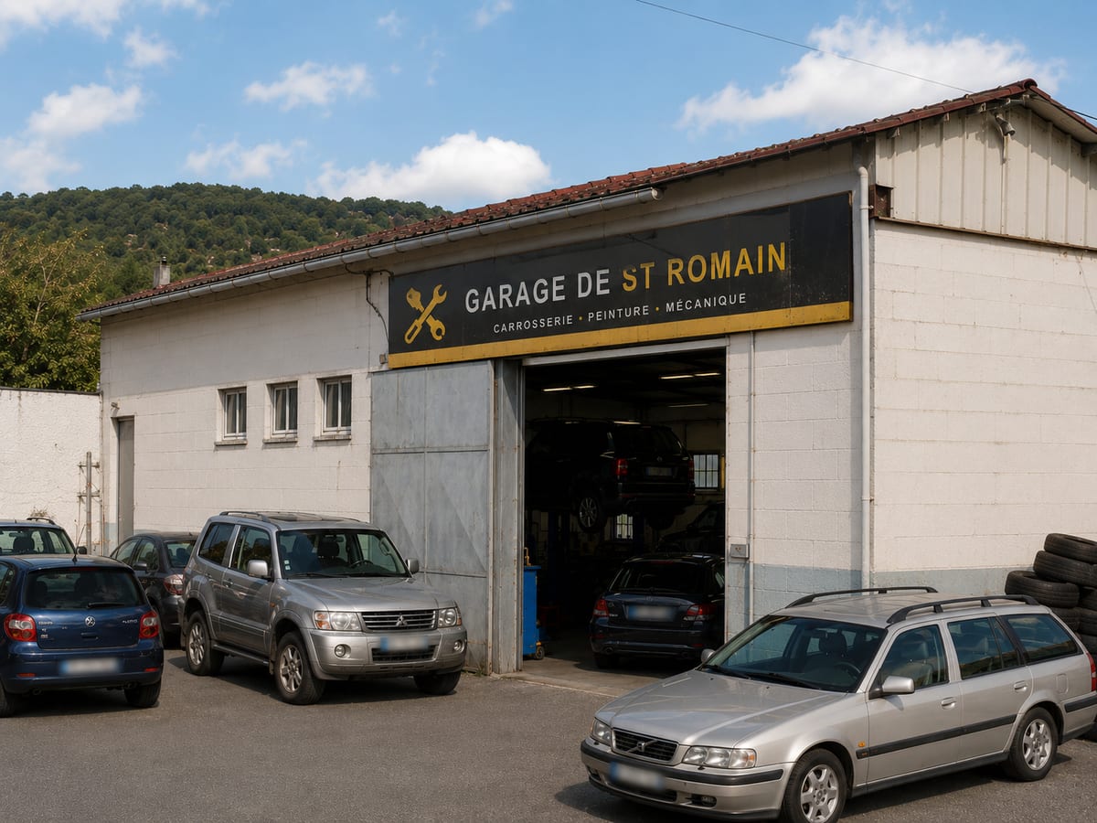 Devanture du Garage de St Romain à Saint-Romain-au-Mont-d'Or